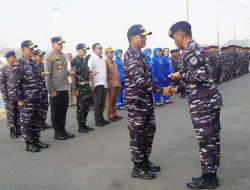 DANREM 181/PVT HADIRI PELEPASAN KRI dr. WAHIDIN SUDIROHUSODO-991 DALAM SATGAS TERPADU PORT VISIT 2026 KE NEGARA PASIFIK SELATAN
