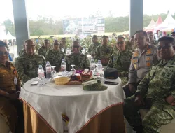 DANREM 181/PVT HADIRI VICON PEMBUKAAN BAZAR MURAH DALAM RANGKA MEMPERINGATI HUT TNI KE-81 TAHUN 2026