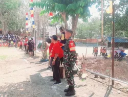 Semarak HUT TNI Ke-81, Babinsa Koramil 1405-01 Ujung Pantau Pembukaan Turnamen Sepak Bola Mini Antar SD Se-Ajatappareng 