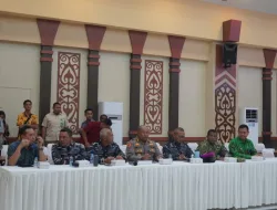 KOREM 181/PVT HADIRI RAKOR EVALUASI PERKEMBANGAN PENANGANAN BENCANA KARHUTLA SE-PROVINSI PAPUA BARAT DAYA