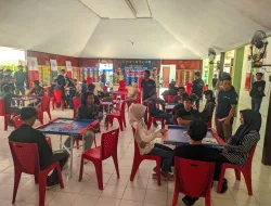 Meriahkan HUT TNI ke-81, Kodim 1404/Pinrang Gandeng Orado Gelar Pertandingan Domino