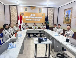 Perkuat Arahan dan Tindak Lanjut, Karutan Pelaihari Bersama Jajaran Ikuti Pengarahan Dirjen Pemasyarakatan