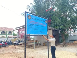 Gerak Cepat Amankan Aset Negara, Rutan Pelaihari Pasang Papan Tanda Tanah Milik Negara