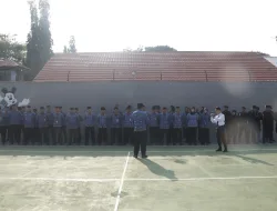 Perkuat Tugas dan Integritas, Karutan Pelaihari Briefing Jajaran di Lapangan Olahraga